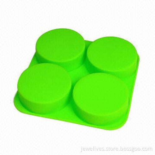 4-round silicone candy mold